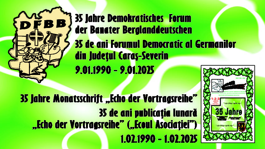 35 de ani de activitate pentru Forumul Democratic al Germanilor din Caraș-Severin 35 de ani de activitate pentru Forumul Democratic al Germanilor din Caraș-Severin