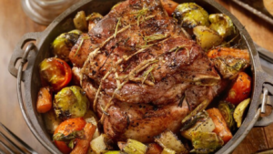 Pulpă de porc înăbușită în stil calabrez