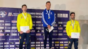 Narcis Mihăilă și Marius Cocioran, pe podiumul Campionatelor Balcanice de marș!