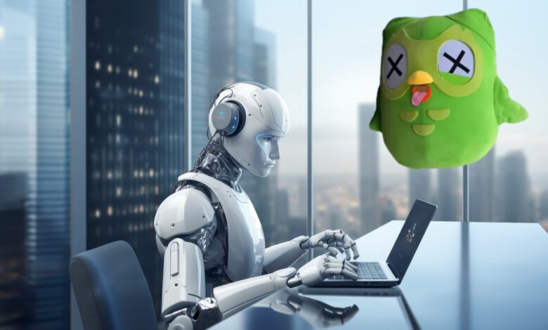 Duolingo va înlocui contractorii cu inteligență artificială și devine oficial o companie AI-first Duolingo va înlocui contractorii cu inteligență artificială și devine oficial o companie AI-first