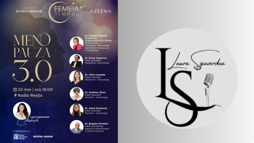 Menopauza 3.0 la Radio Reșița – Eveniment medical dedicat sănătății femeii, pe 22 mai Menopauza 3.0 la Radio Reșița – Eveniment medical dedicat sănătății femeii, pe 22 mai