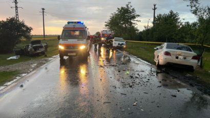 Accident rutier grav în Otvești: o femeie și-a pierdut viața, cinci persoane implicate, inclusiv doi minori