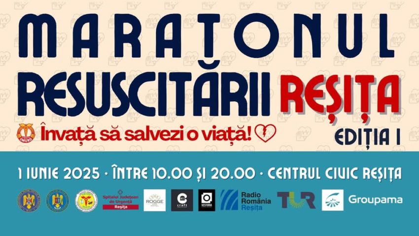 SMURD şi ISU Semenic organizează primul Maraton al Resuscitării pe 1 iunie la Reșița SMURD şi ISU Semenic organizează primul Maraton al Resuscitării pe 1 iunie la Reșița
