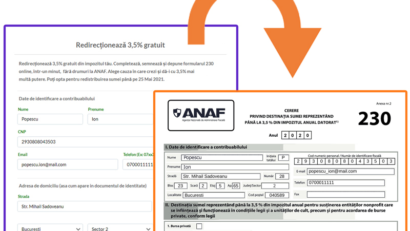 Până pe 26 mai poți redirecționa 3,5% din impozitul pe venit
