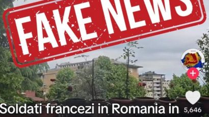 Prezidențiale2025/MApN: Încercare de dezinformare pe TikTok privind militarii francezi de la Cincu – instigă la neîncredere în instituțiile statului