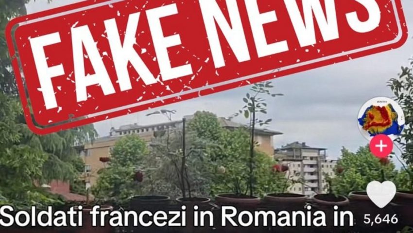 Prezidențiale2025/MApN: Încercare de dezinformare pe TikTok privind militarii francezi de la Cincu – instigă la neîncredere în instituțiile statului Prezidențiale2025/MApN: Încercare de dezinformare pe TikTok privind militarii francezi de la Cincu – instigă la neîncredere în instituțiile statului