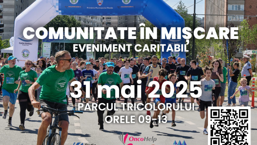 Clinică oncologică în Banatul Montan – un proiect demarat de Radio România Reșița. Reșița aleargă pentru viață, pe 31 mai, la „Comunitate în Mișcare” Clinică oncologică în Banatul Montan – un proiect demarat de Radio România Reșița. Reșița aleargă pentru viață, pe 31 mai, la „Comunitate în Mișcare”
