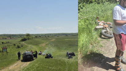 Amenzi consistente pentru acces ilegal cu ATV-uri și motociclete în Parcul Natural Lunca Mureșului