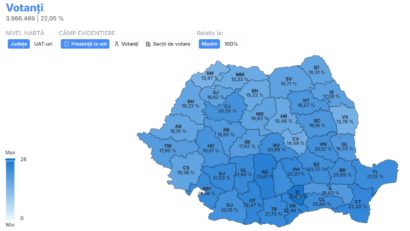 Alegeri prezidențiale 2025. Peste 3,5 milioane de români au votat până la ora 12.00