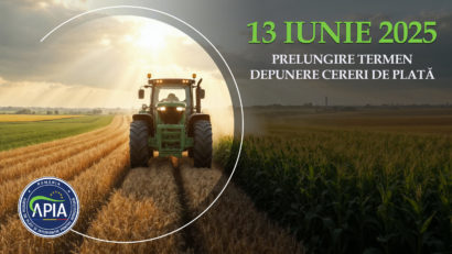 Termen limită: Fermierii mai pot depune cererile de plată APIA până vineri, 13 iunie 2025
