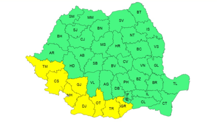 Cod Galben de caniculă în Banat: temperaturi de până la 36°C Cod Galben de caniculă în Banat: temperaturi de până la 36°C