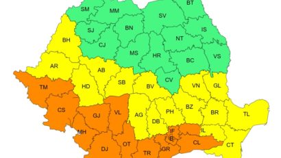 Cod portocaliu de caniculă: temperaturile ajung până la 40 de grade Celsius