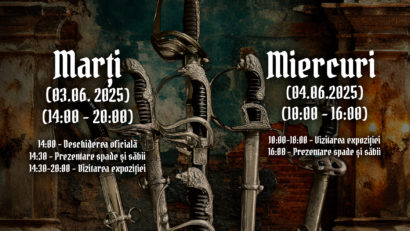 „FIARE DIN BECI – LEGENDE ȘI OȚEL”: o expoziție inedită de spade și săbii autentice, la Reșița