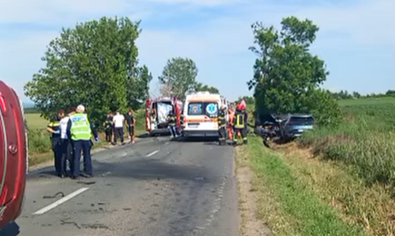 Accident grav în județul Arad: 6 victime dintre care 2 minori
