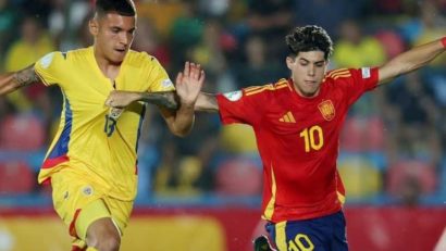 EURO U19: tinerii tricolori au pierdut în fața Spaniei