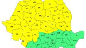 Vreme extremă în România: de la cod portocaliu de caniculă, la cod galben de furtuni