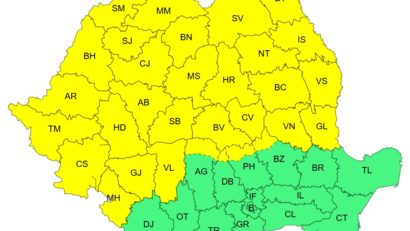 Vreme extremă în România: de la cod portocaliu de caniculă, la cod galben de furtuni