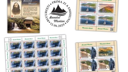 Emisiunea filatelică „Banatul Montan” – de joi, în magazinele Romfilatelia
