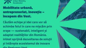 inVest – Urban Mobility Accelerator: Primul accelerator din România dedicat mobilității urbane debutează în Vestul țării