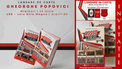 „Rosso-nerii din Banat” – o carte-eveniment dedicată centenarului fotbalului reșițean