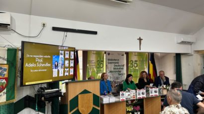 Adela Schindler, omagiată la Reșița: Eveniment aniversar la Biblioteca Germană „Alexander Tietz” dedicat promovării valorilor culturale bănățene
