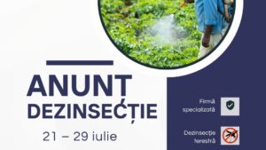 Lucrări de dezinsecție în Reșița pentru combaterea țânțarilor, între 21 și 29 iulie 2025