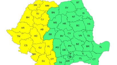 Cod galben de caniculă joi, 3 iulie 2025
