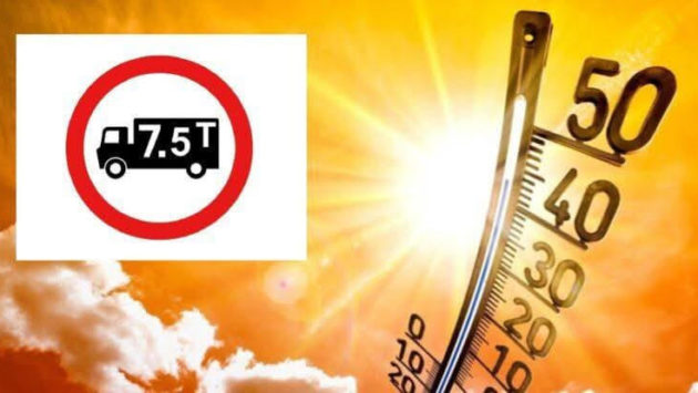 Restricții de circulație pentru camioane în 15 județe, inclusiv Caraș-Severin, din cauza codului roșu de caniculă