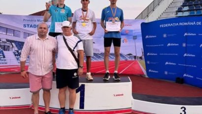 Lucian Ștefan, caransebeșeanul de aur, urcă pe cea mai înaltă treaptă a podiumului la Naționalele U23