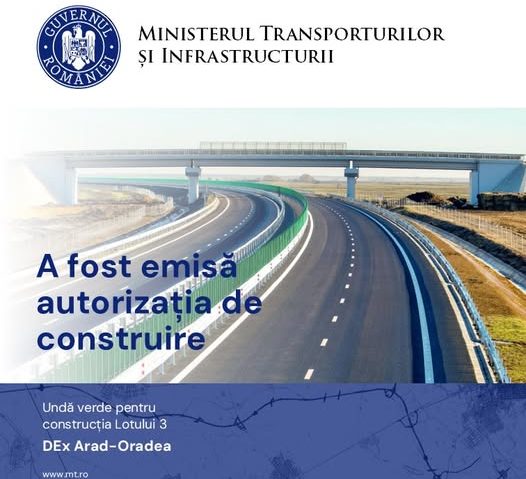 Undă verde pentru construcția Lotului 3 din Drumul Expres Arad–Oradea! Undă verde pentru construcția Lotului 3 din Drumul Expres Arad–Oradea!