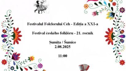 Festivalul Folclorului Ceh – Ediția a XXI-a are loc pe 2 august 2025 în satul Șumița