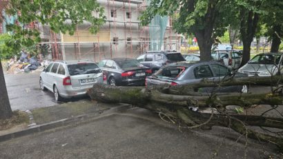 Intervenții ale pompierilor militari în urma fenomenelor meteo extreme din Caraș-Severin şi Timiş