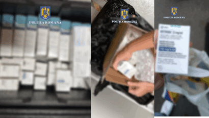 Percheziții de amploare într-un dosar privind traficul de medicamente compensate: 39 de descinderi în 10 județe și București
