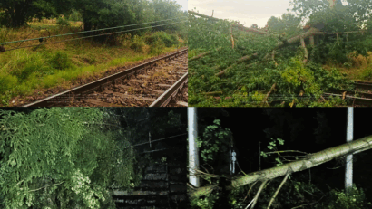 Fenomenele meteo extreme perturbă circulația trenurilor