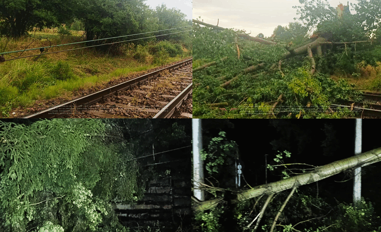 Fenomenele meteo extreme perturbă circulația trenurilor