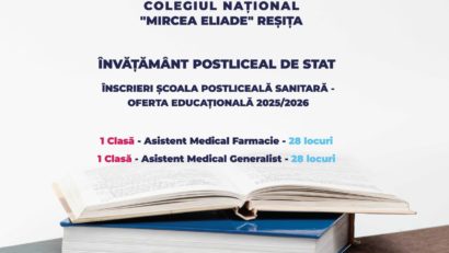 Admitere 2025 la Școala Postliceală Sanitară din Reșița: înscrierile au început