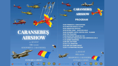 Caransebeș Airshow 2025 – Spectacol aviatic de excepție pe 23 august