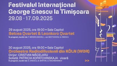 Festivalul Internațional „George Enescu” la Timișoara – un weekend al excelenței muzicale