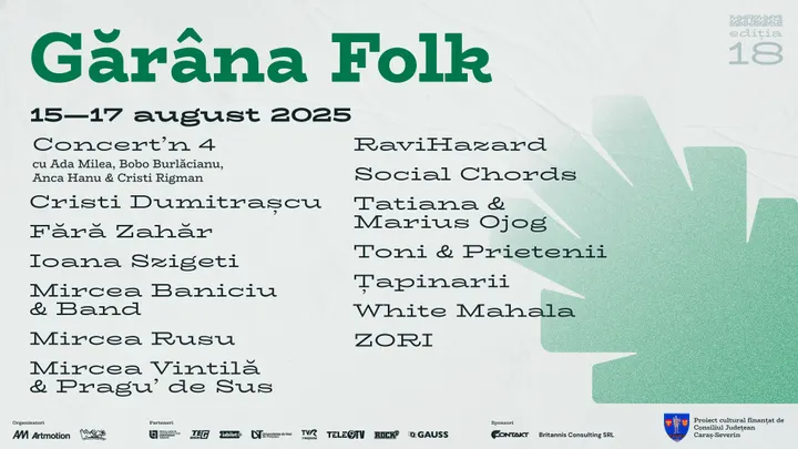 Gărâna Folk 2025: trei zile de folk, prietenie și solidaritate în Poiana Lupului