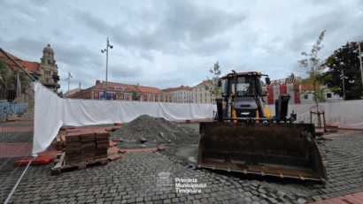 Timișoara: Au început lucrările la Traseul Revoluției. Proiect de 2 milioane euro pentru marcarea locurilor simbol din Decembrie 1989