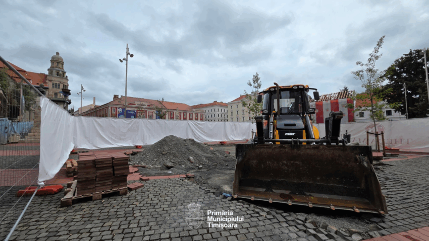 Timișoara: Au început lucrările la Traseul Revoluției. Proiect de 2 milioane euro pentru marcarea locurilor simbol din Decembrie 1989
