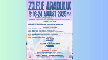 Concert de muzică ușoară la Zilele Aradului 2025 – Vunk, AMI și trupe locale pe scena centrală