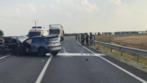 Accident rutier pe centura VTM, lângă Giroc