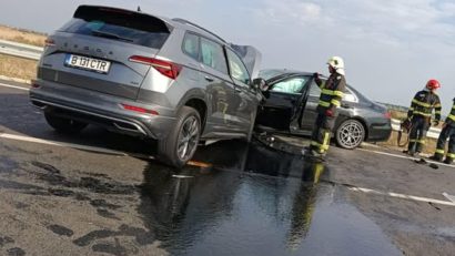 Accident rutier pe centura VTM, lângă Giroc