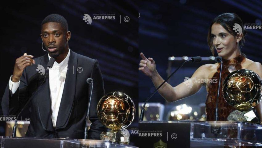 Ousmane Dembele şi Aitana Bonmati, câştigătorii Balonului de Aur 2025