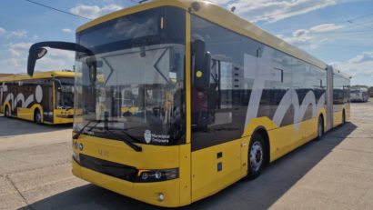 Primul nou troleibuz articulat a sosit la Timișoara