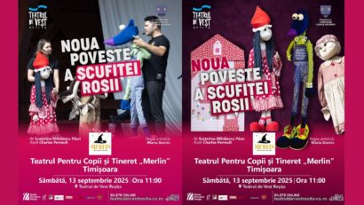 „Noua poveste a Scufiței Roșii” la Teatrul de Vest Reșița – spectacol pentru întreaga familie