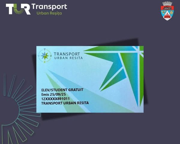 Cardurile de transport gratuite pentru elevi au fost reîncărcate de Transport Urban Reșița
