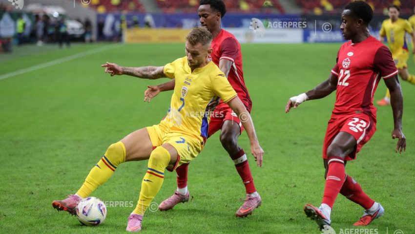 Fotbal: România, învinsă fără drept de apel de Canada, cu 3-0, în meci amical