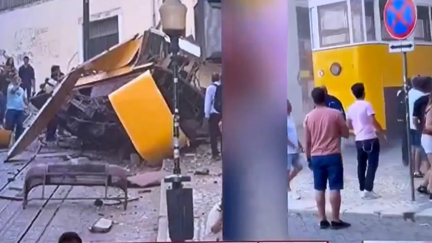 Tragedie la Lisabona: Funicularul a deraiat și s-a prăbușit – cel puțin 15 morți și 20 de răniți Tragedie la Lisabona: Funicularul a deraiat și s-a prăbușit – cel puțin 15 morți și 20 de răniți